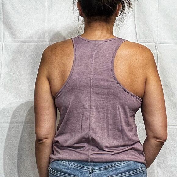 Johnny Was Calme Purple Effect Draped Racer Back Tank Top Sz M NWT - Picture 9 of 11